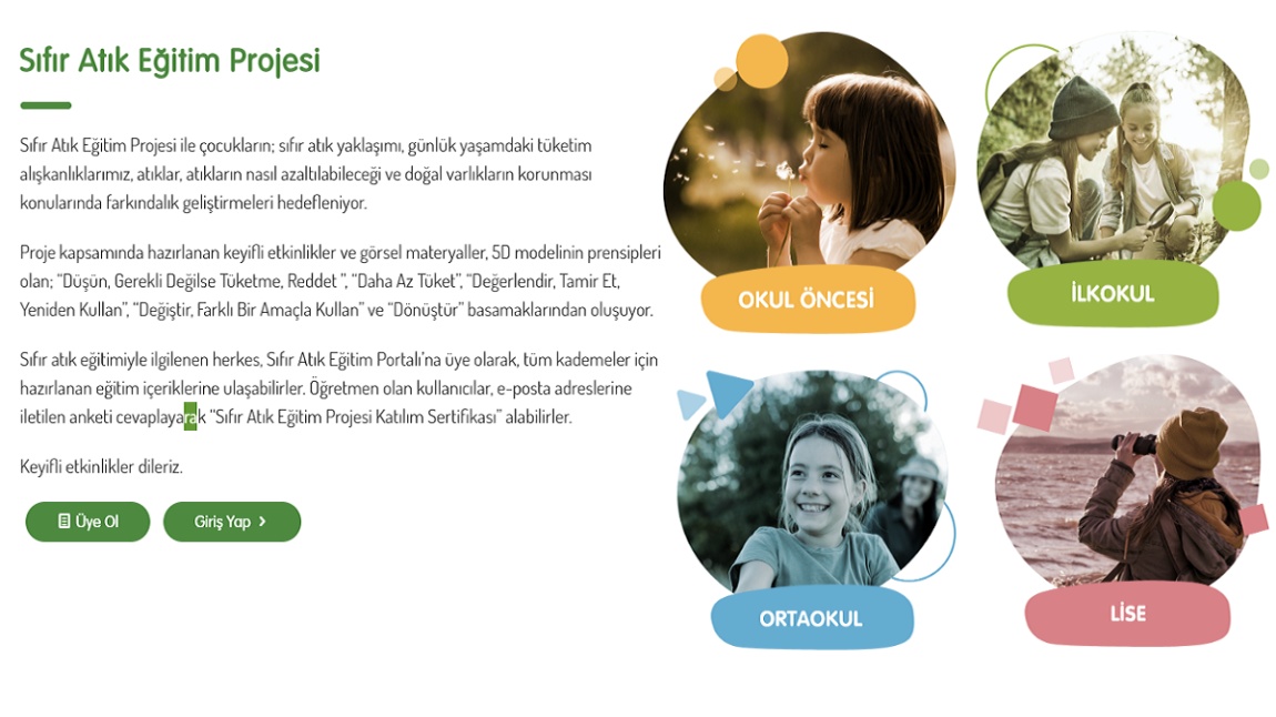  TEMA Sıfır Atık Projesi Eğitim Portalı